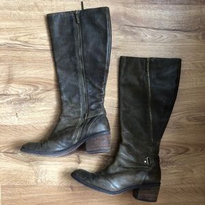 Donald J Pliner Pebbled Leather Dalee Boot - sz 8
